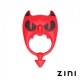 굵은악마 Red - 진동 페니스 링 | ZINI